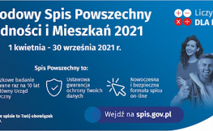 Plakat informacyjny Spisu Powszechnego